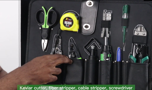 TFS-40 FTTH Fiber Optic Tool Kit Video tutorial